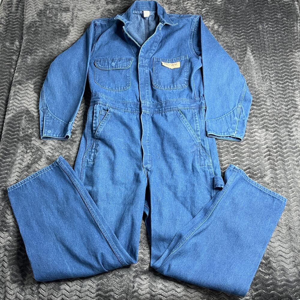 Denim Workwear Penneys Big Mac Overalls VTG JCPenney Big Mac Size S